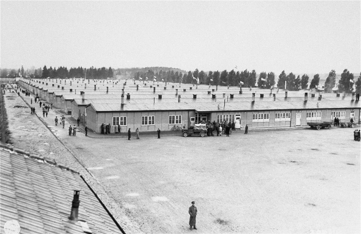 Prisoners' barracks at Dachau